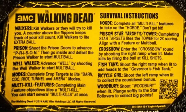 The Walking Dead Pro Pinball Machine - Image 5
