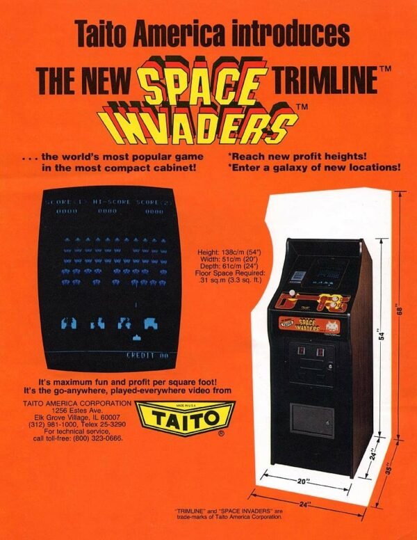 1981 Space Invaders Arcade Machine by Taito - Image 3